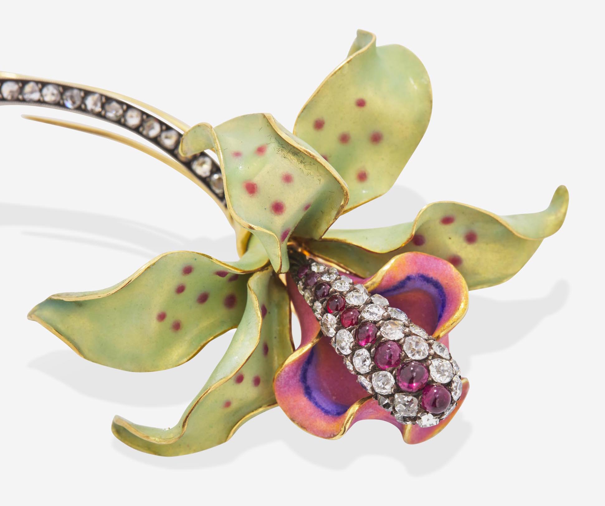 tiffany & co orchid brooch