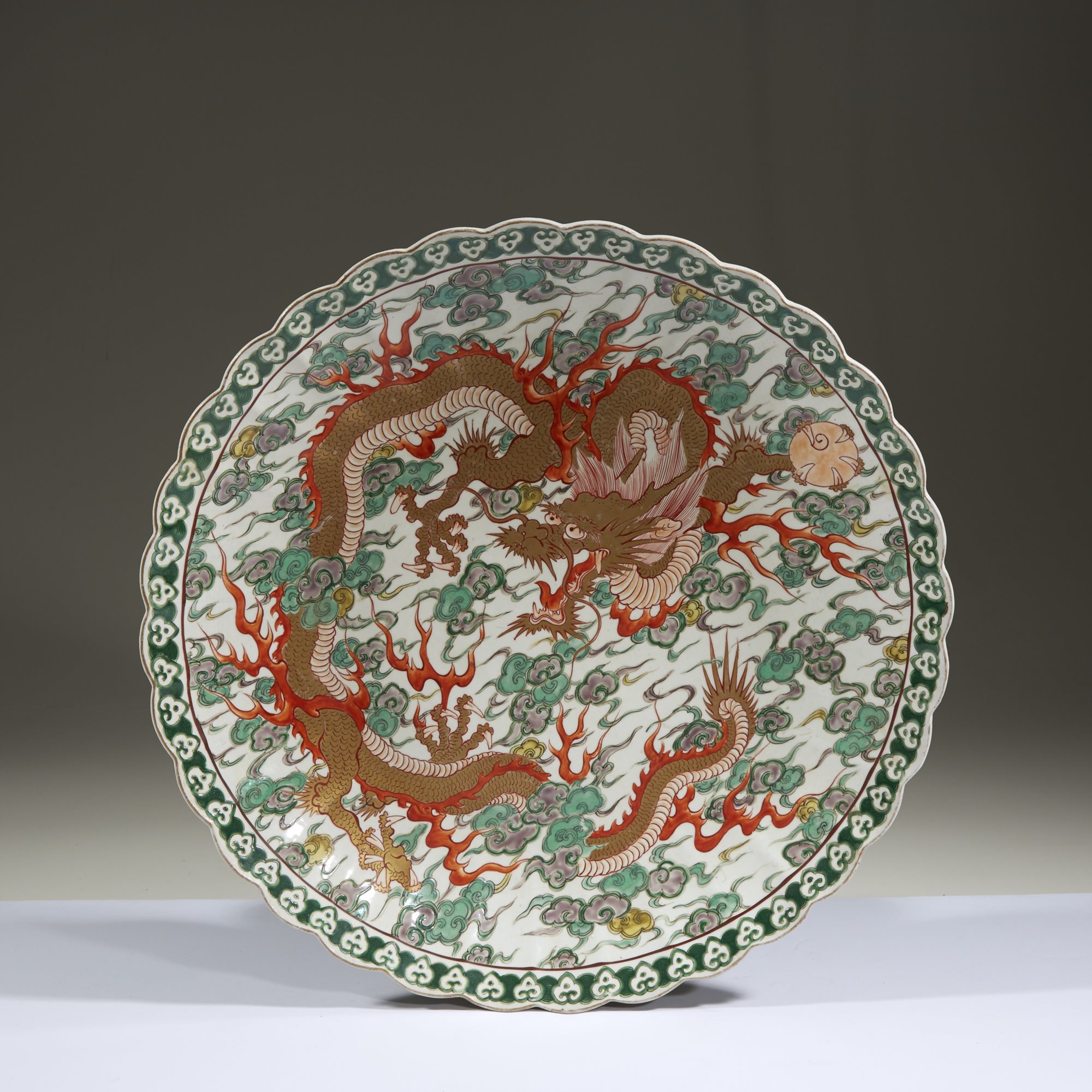 Lot 187 | A Japanese porcelain lobed 