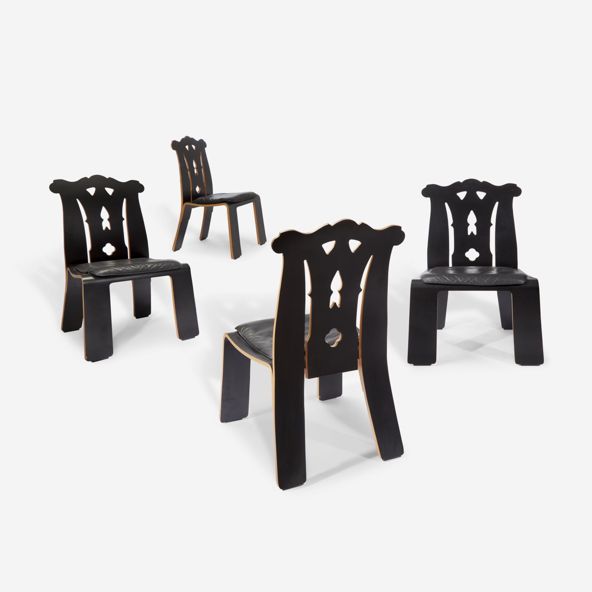 Robert Venturi, Set of Four "Chippendale" Chairs