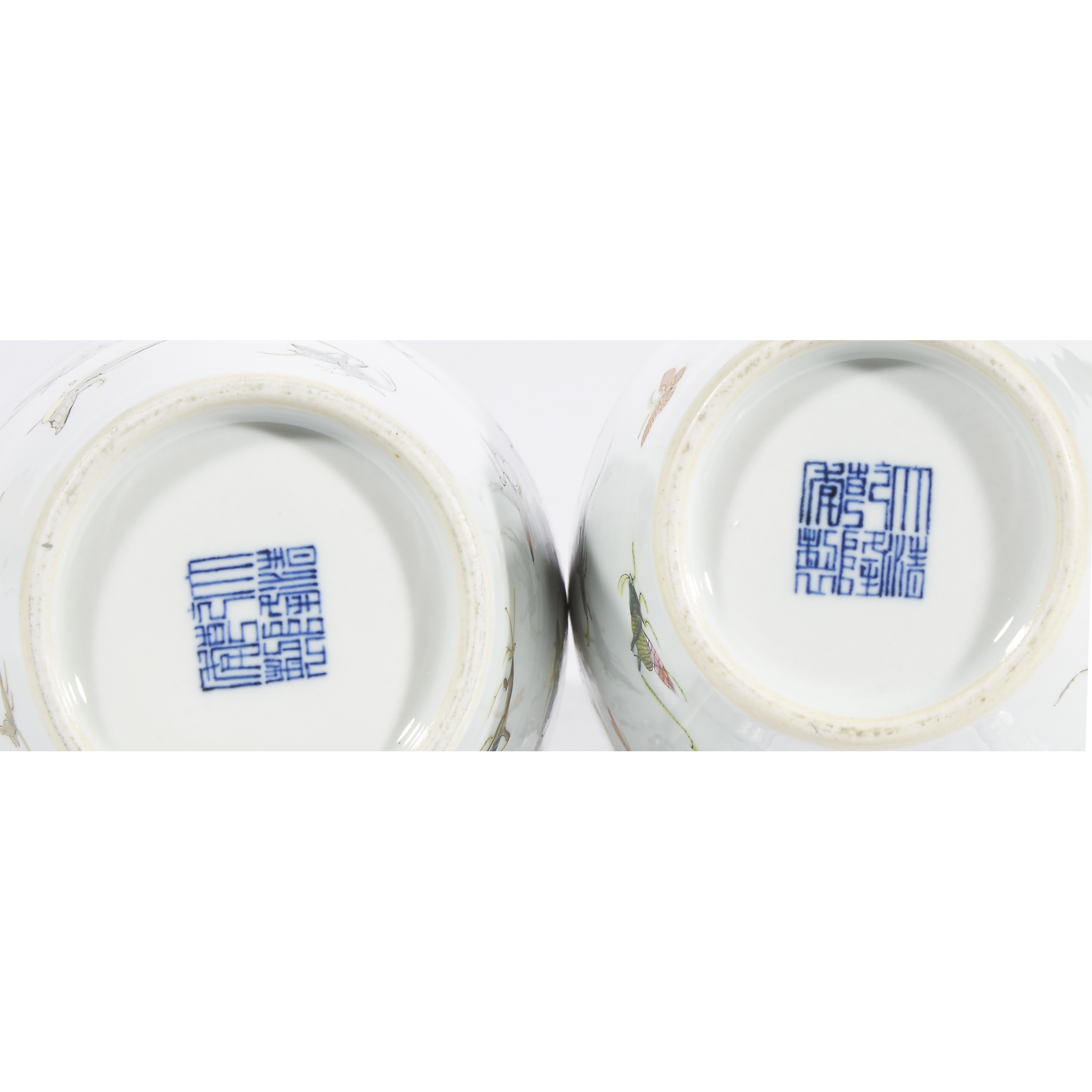 Lot 237 - Pair of Chinese enamel -decorated porcelain 