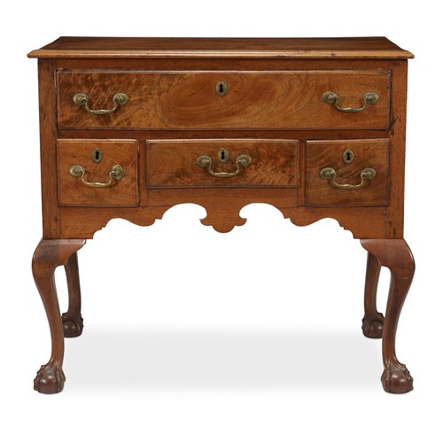 Lot 60 - Chippendale walnut dressing table