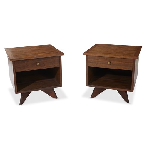 Lot 50 - A pair of George Nakashima nightstands