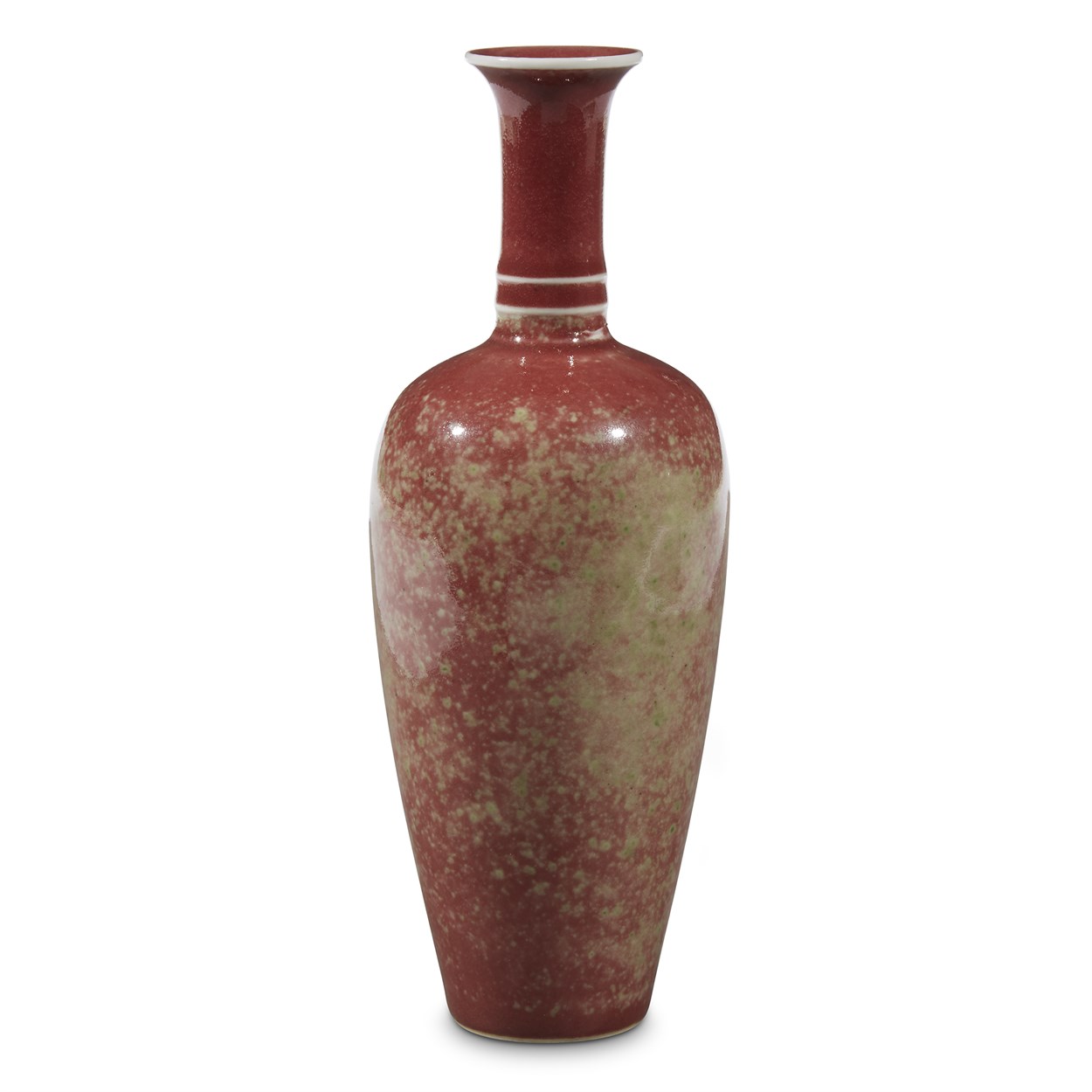 Lot 154 - A Chinese "peach-bloom"-glazed vase
