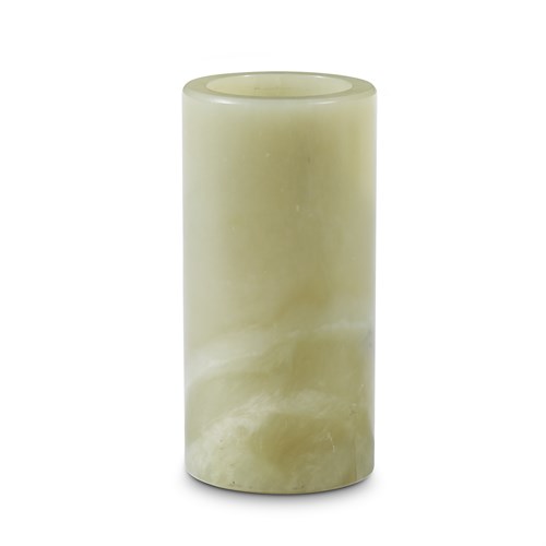 Lot 268 - A Chinese celadon jade small cylindrical brushpot