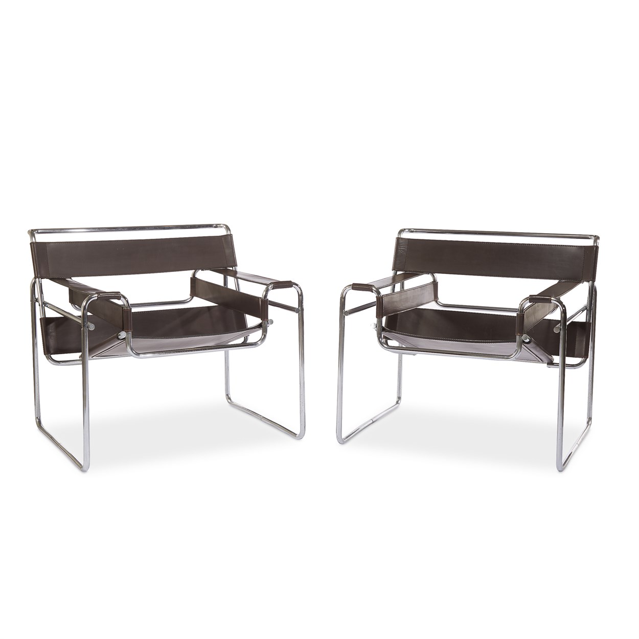 Lot 57 Marcel Breuer Pair Of Wassily Chairs
