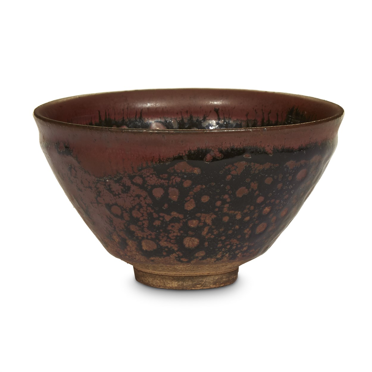 Lot 41 - A Chinese Jian-type mottled brown and black-glazed teabowl
