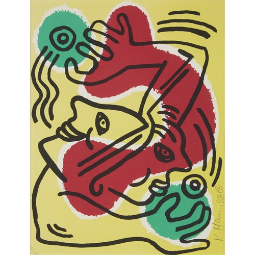 Lot 73 - Two PrintsKeith Haring (American, 1958-1990)