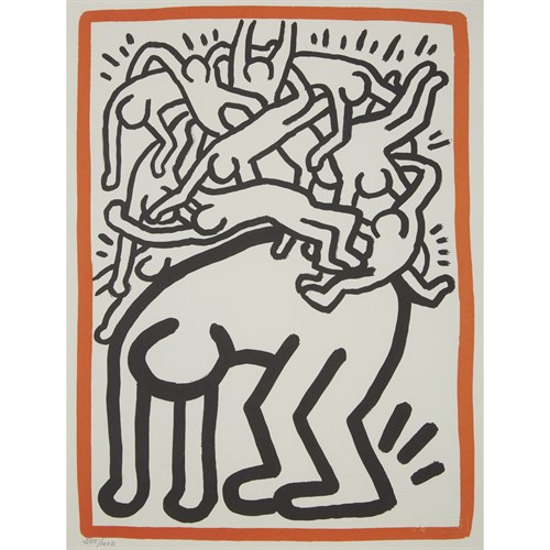 Lot 73 - Two PrintsKeith Haring (American, 1958-1990)