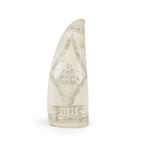 Lot 70 - Scrimshaw whale's tooth
