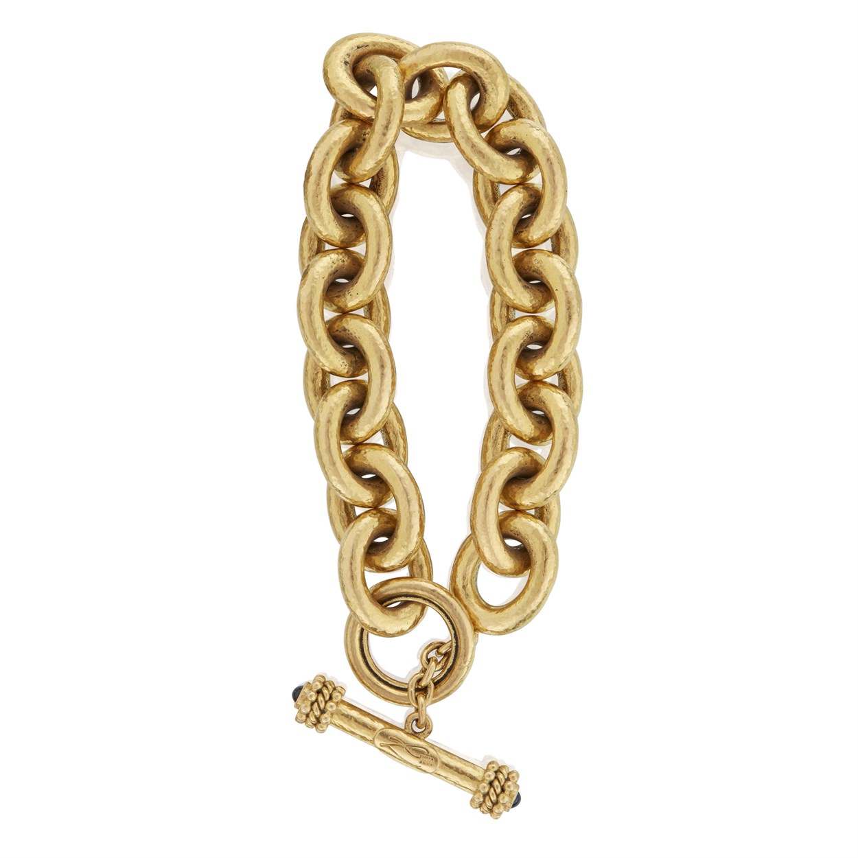 Lot 29 - An eighteen karat gold toggle bracelet, Elizabeth Locke