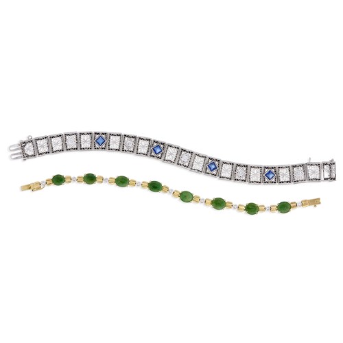 Lot 83 - Two gem-set bracelets
