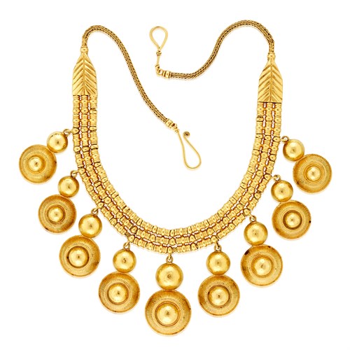 Lot 27 - An eighteen karat gold necklace, Ilias Lalaounis