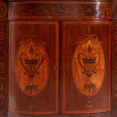 Lot 69 - A George III Specimen Wood-Inlaid Mahogany Side Cabinet
