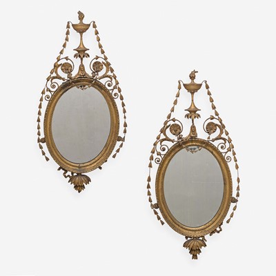 Lot 80 - A Pair of George III Style Giltwood and Gesso Mirrors