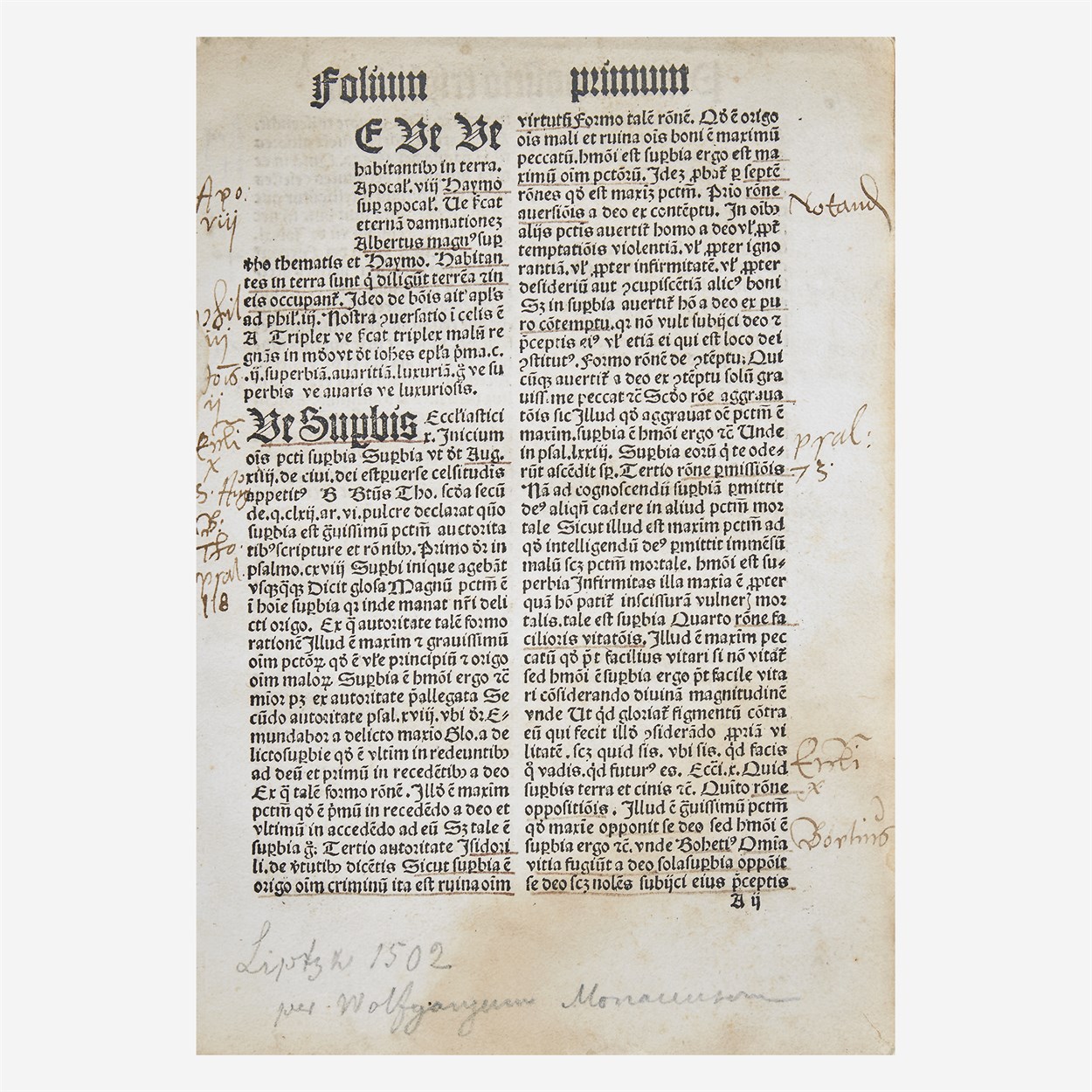 Lot 42 - [Early Printing] (Morgenstern, Georg)