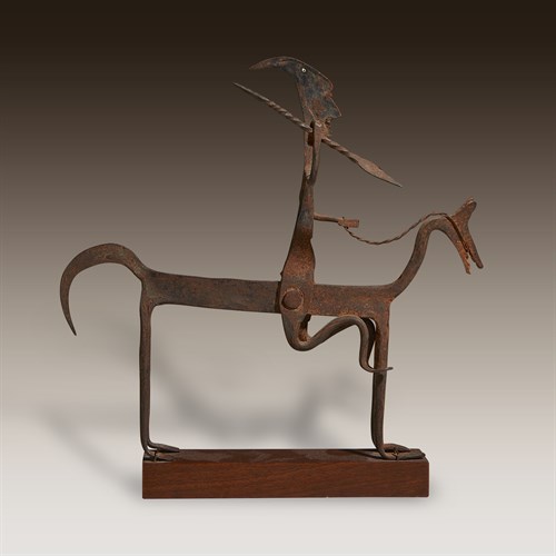 Lot 110 - A Bamana equestrian figure