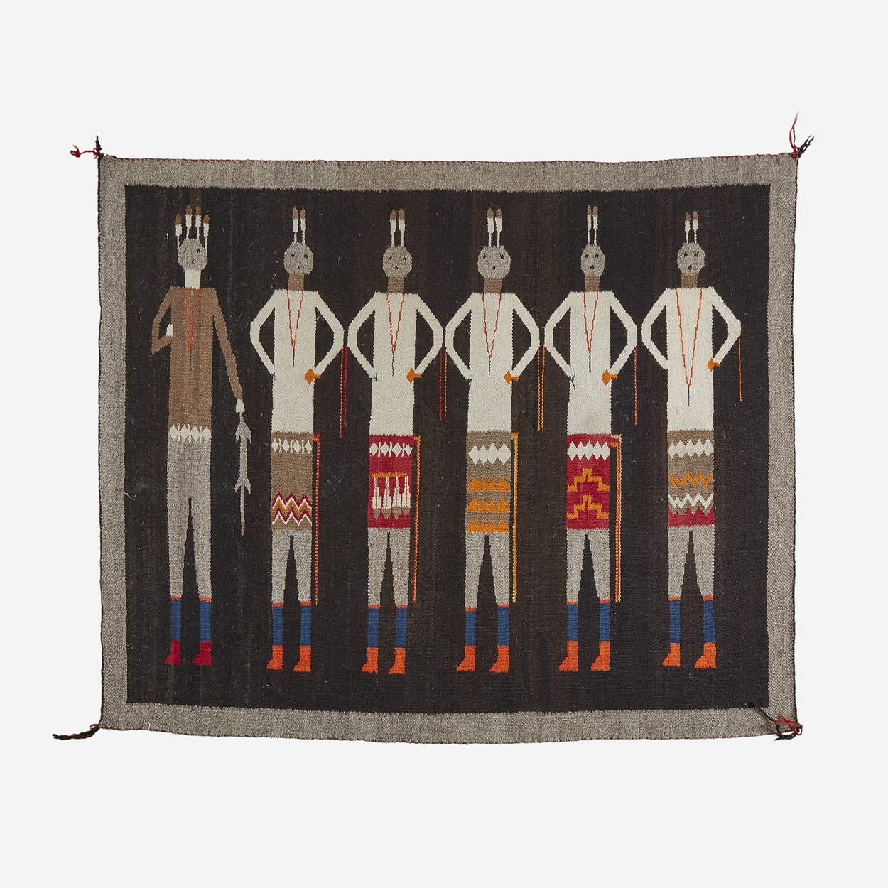 Lot 69 - A Navajo pictorial Yei rug