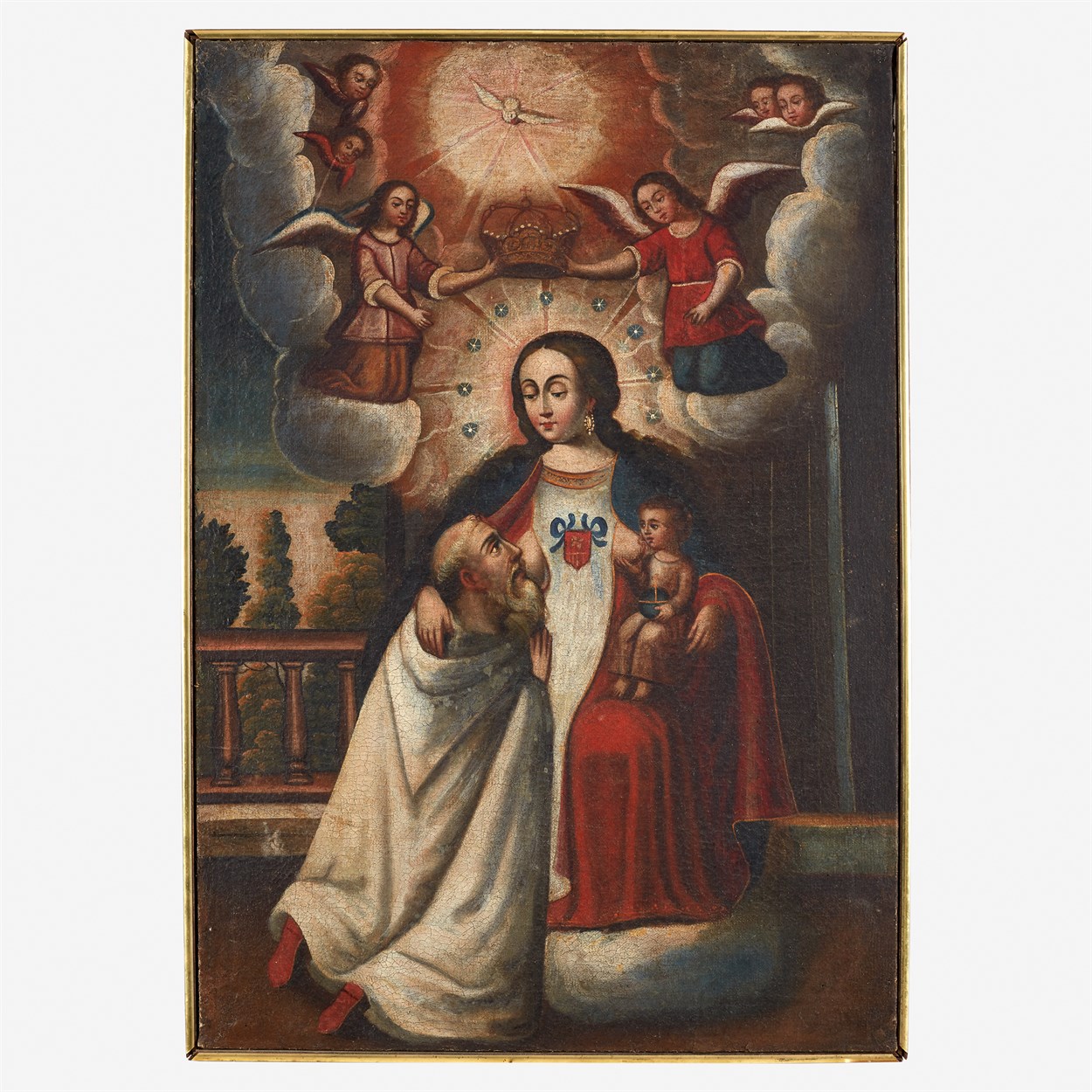 Lot 22 - The Lactation of the Cistercian St. Bernard of Clairvaux (1090-1153)