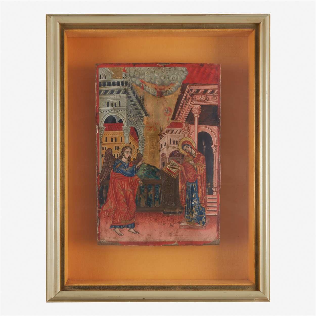 Lot 21 - A Greek Icon of the Annunciation