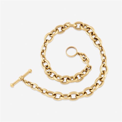 Lot 33 - An eighteen karat gold necklace, Kieselstein-Cord