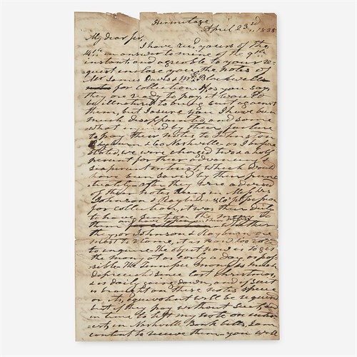 Lot 16 - Andrew Jackson (1829-37)