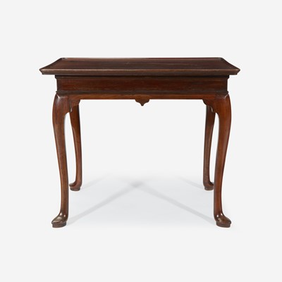Lot 41 - A Queen Anne carved mahogany tea table