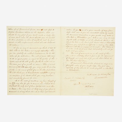 Lot 14 - [Autographs & Manuscripts] Webster, Daniel