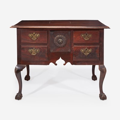 Lot 107 - A Chippendale carved mahogany dressing table