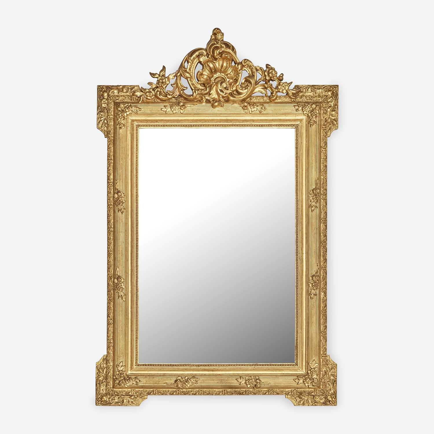 Lot 23 - A Louis XVI Style Giltwood Mirror
