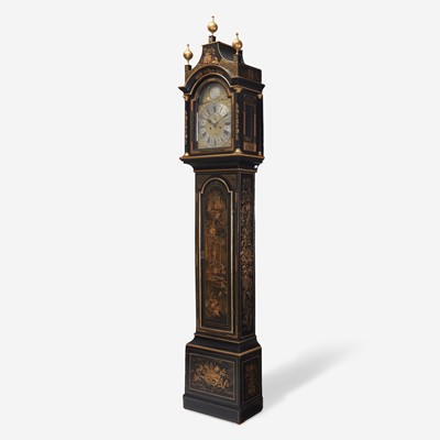 Lot 97 - A George III Japanned Tall Case Clock
