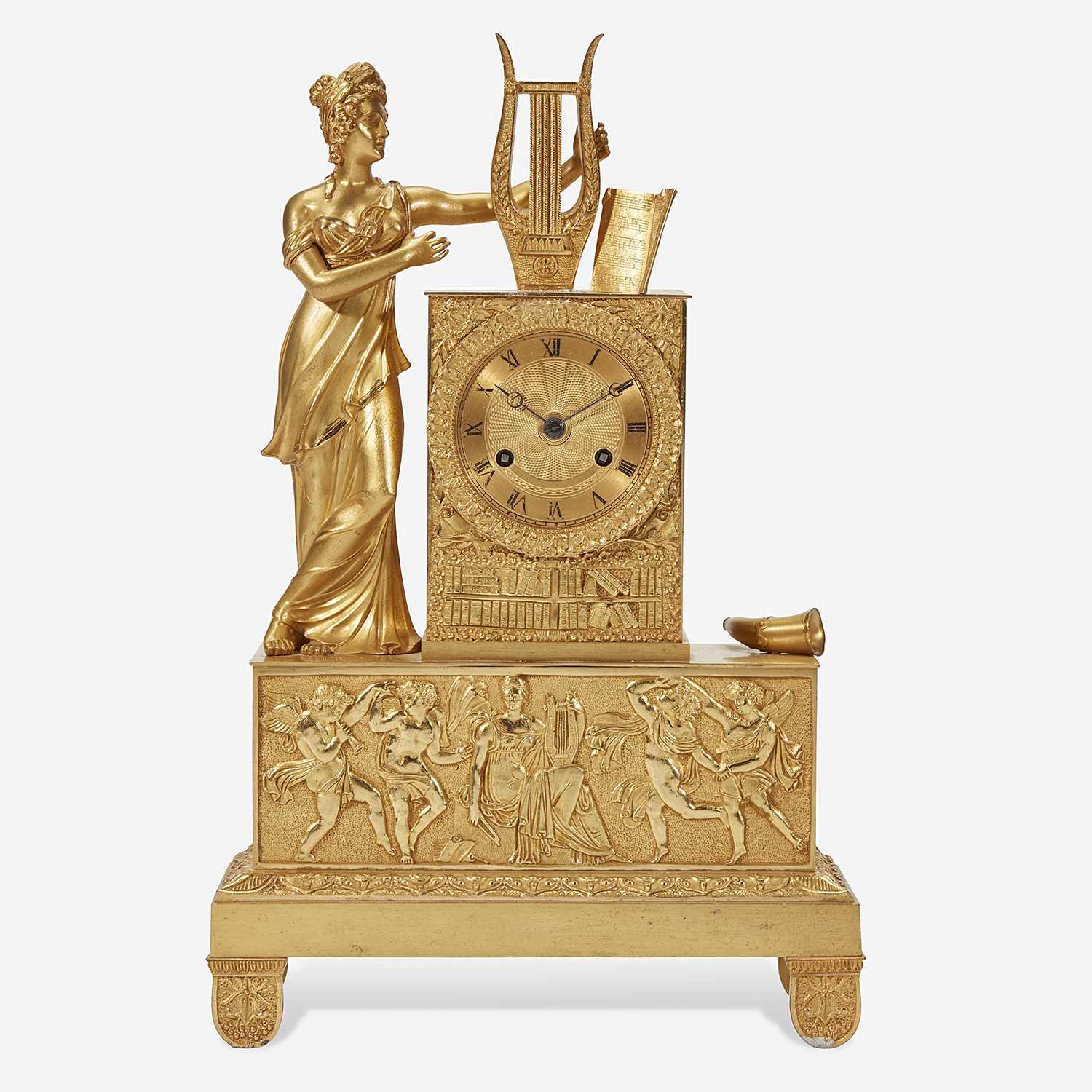 Lot 41 - A French Gilt Bronze Mantel Clock