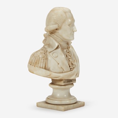 Lot 1 - A small marble bust of General George Washington (1732-1799)