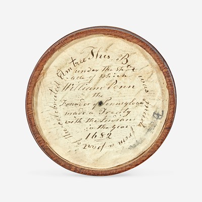 Lot 9 - A patch box made from William Penn's "Treaty Elm"