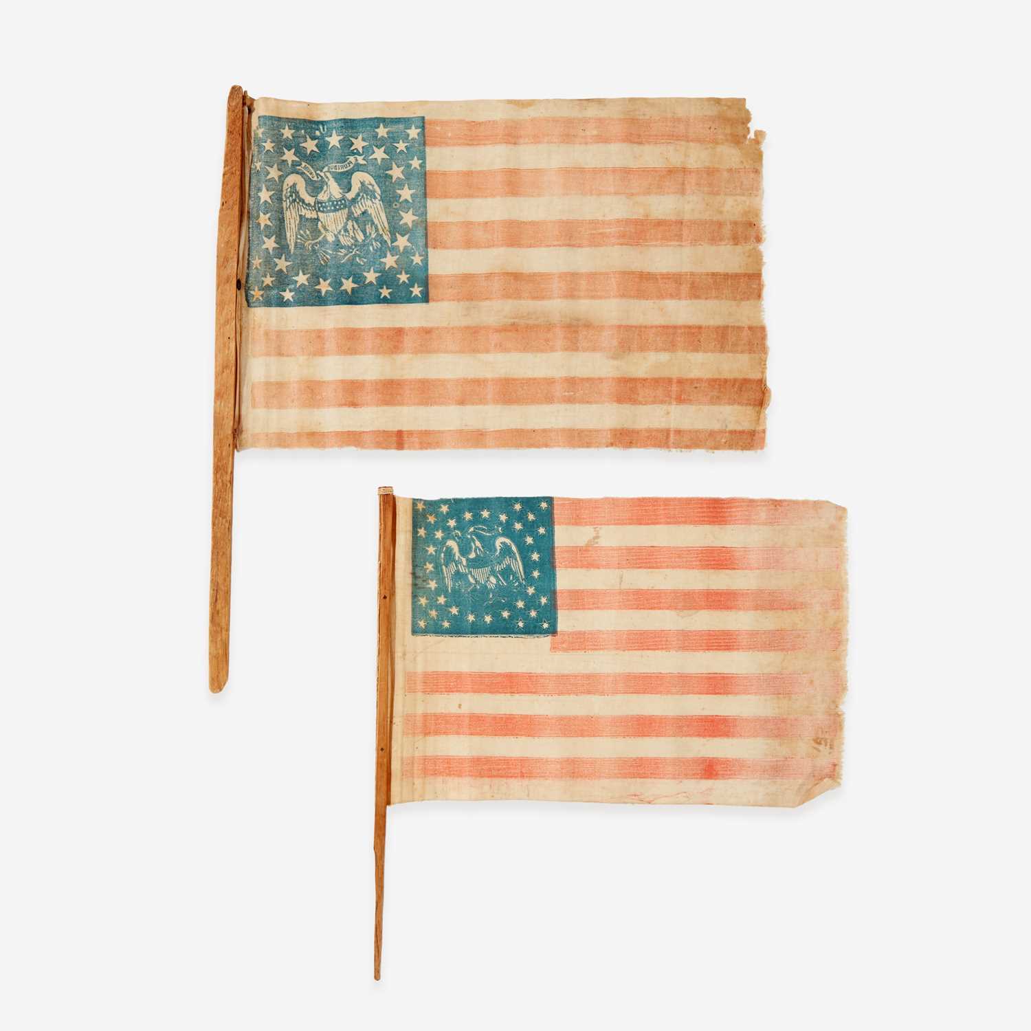 Lot 19 - Two 35-Star American Parade Flags commemorating West Virginia statehood