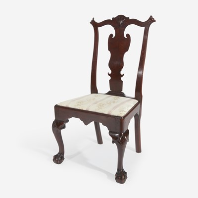 Lot 65 - A Chippendale carved mahogany side chair