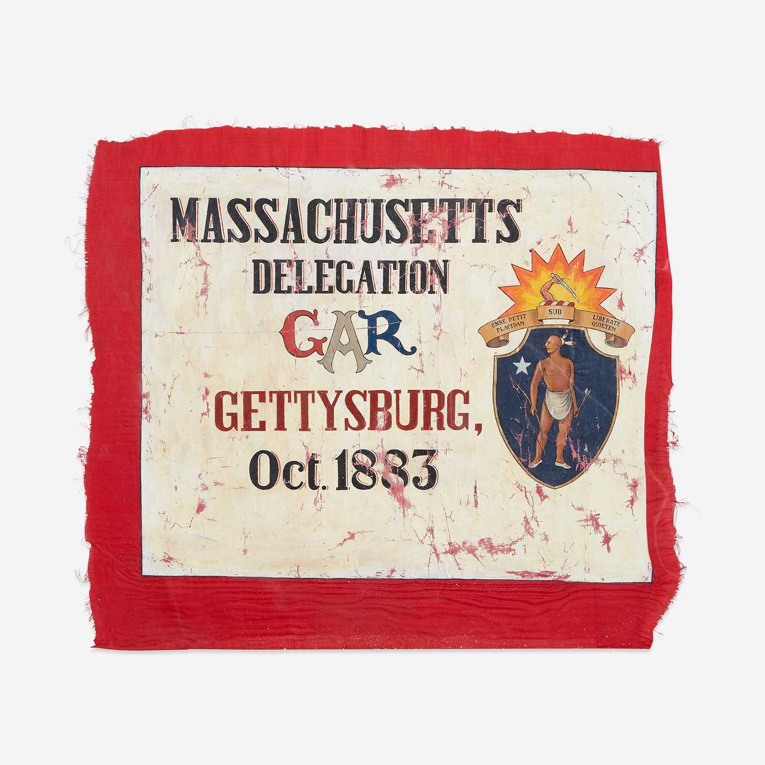 Lot 25 - A Grand Army of the Republic Massachusetts Delegation Standard