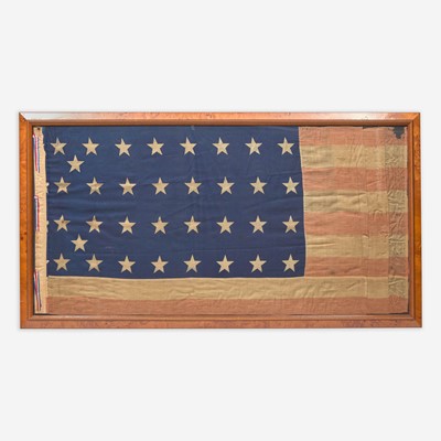 Lot 4 - A 32-Star American National Flag updated to 34-Star American National Flag