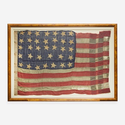 Lot 8 - A 34-Star Civil War era American National Flag commemorating Kansas statehood