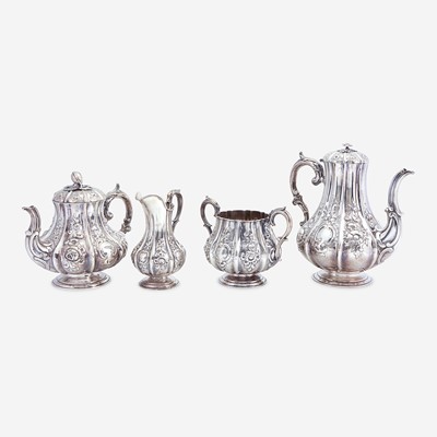 Lot 196 - A Victorian Four-Piece Sterling Silver Tea and Coffee Service