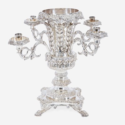 Lot 193 - A George III Sterling Silver Four-Light Epergne