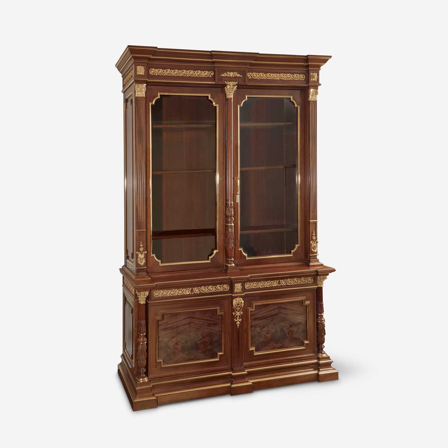 Lot 31 - A Fine Louis XVI Style Gilt Metal Mounted Oak Bookcase