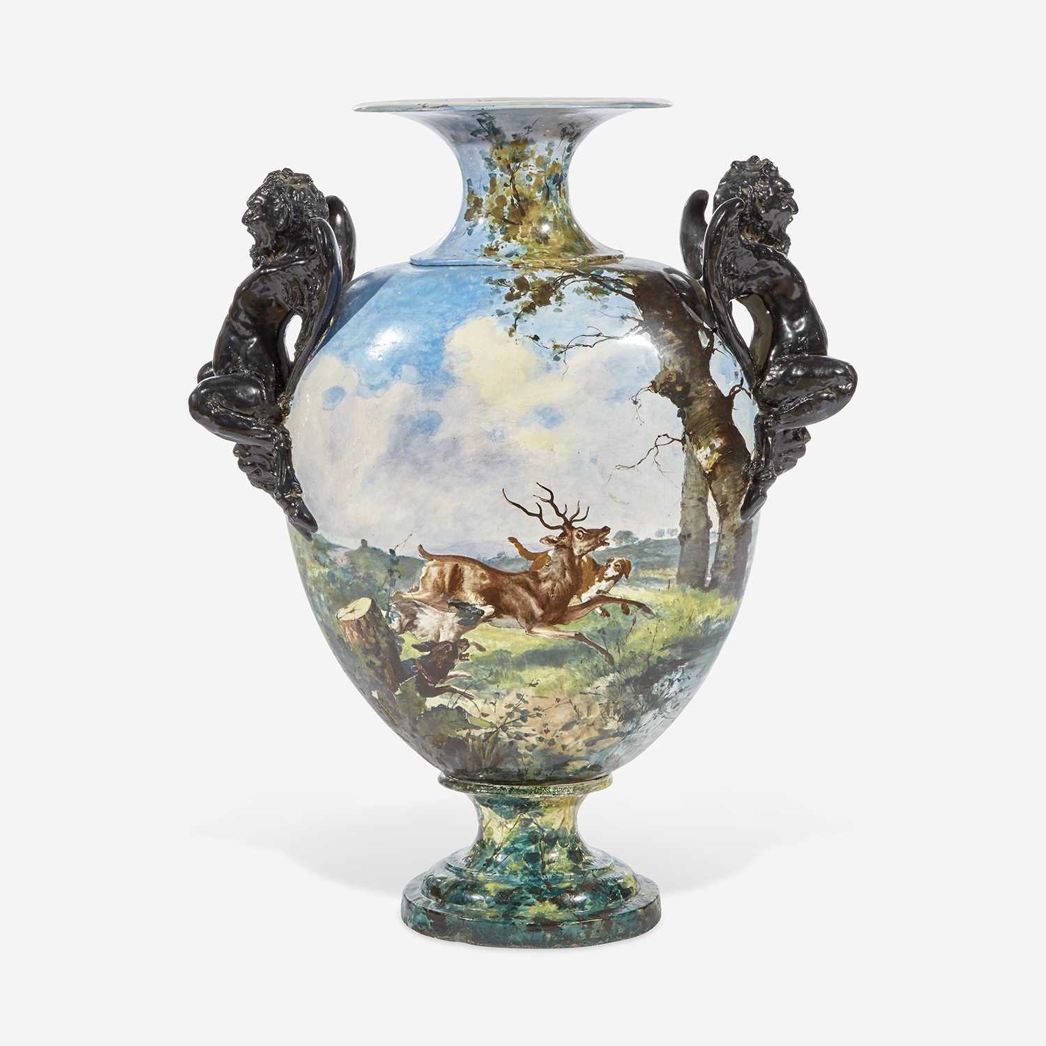 Lot 162 - A Large Continental Earthenware Vase