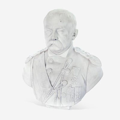 Lot 161 - A Large Italian Carved Marble Bust of Otto von Bismarck