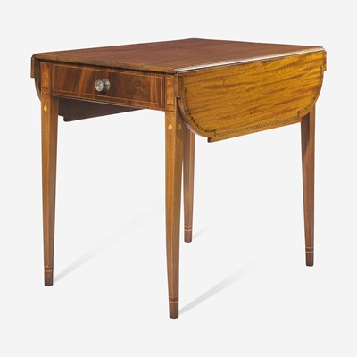 Lot 162 - A Federal inlaid mahogany pembroke table