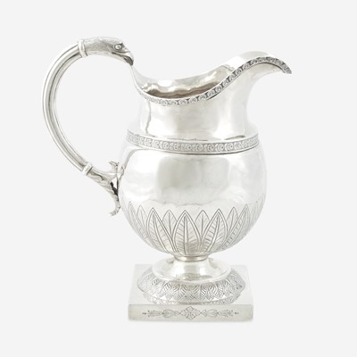Lot 182 - A Classical silver water pitcher