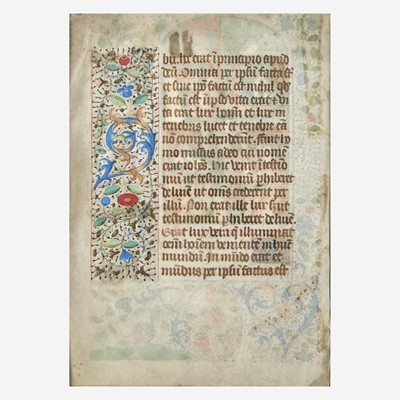 Lot 144 - Two Framed Illuminated Manuscript Leaves