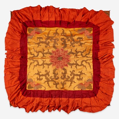 Lot 191 - A Sino-Tibetan silk canopy