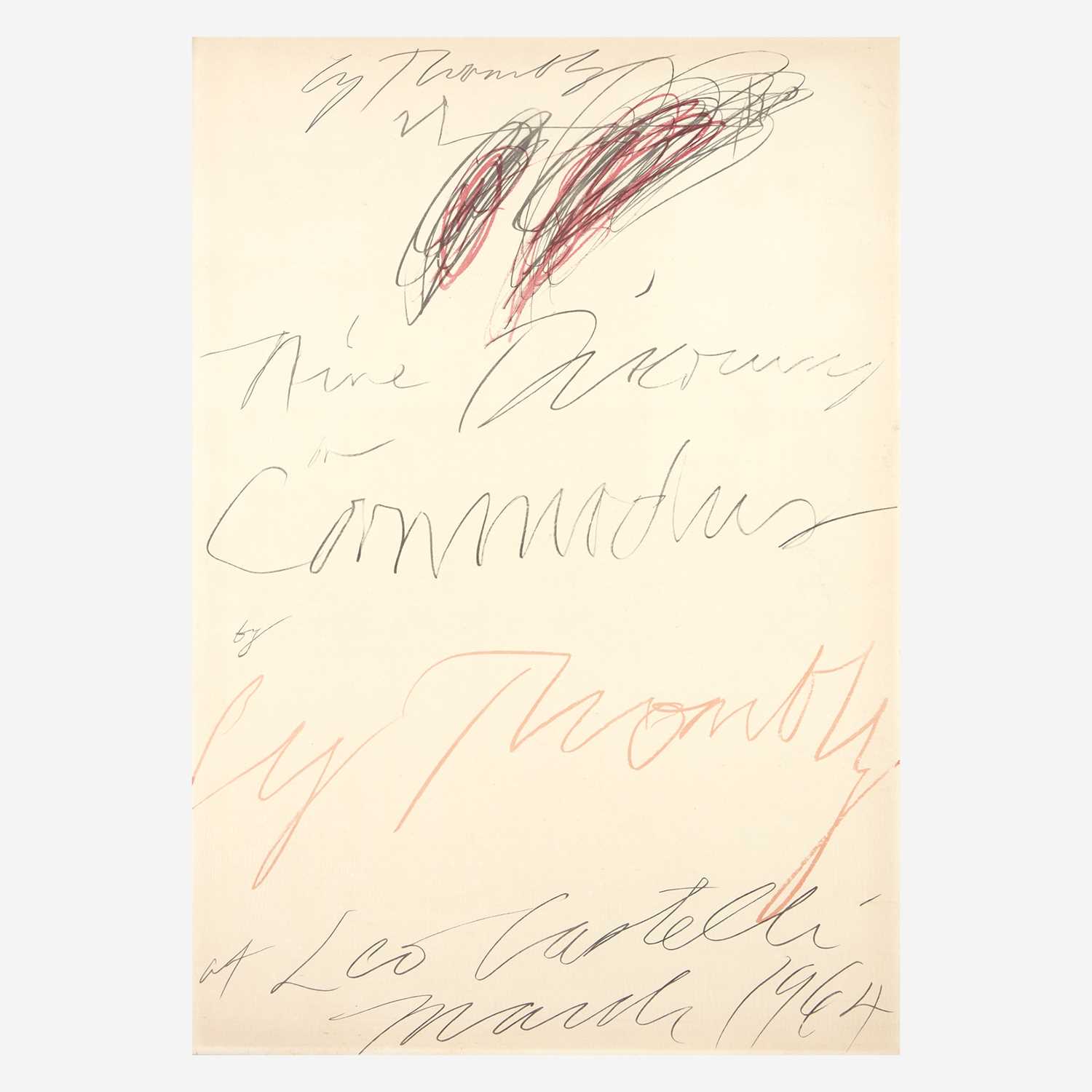 Lot 27 - [Art] Twombly, Cy