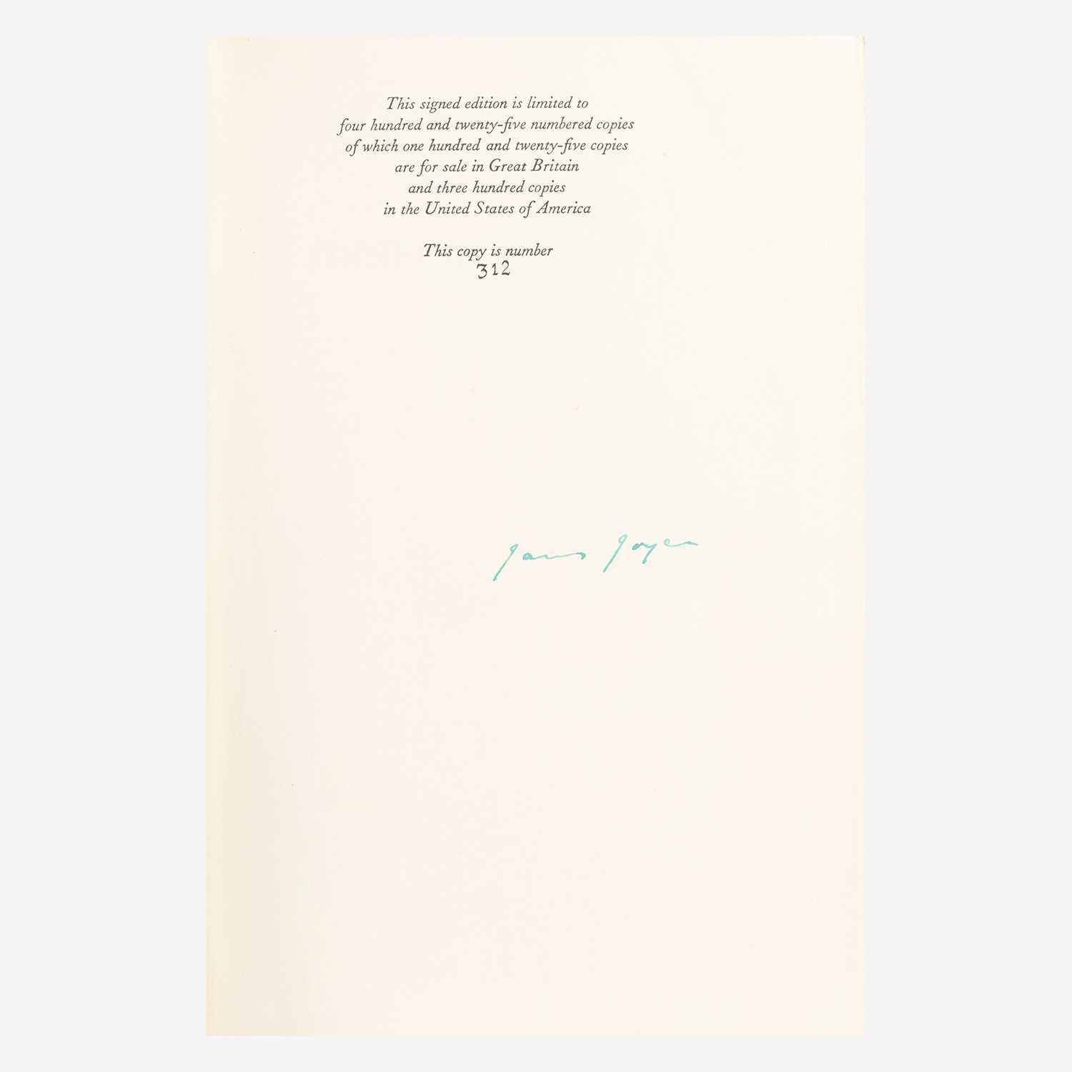Lot 70 - [Literature] Joyce, James