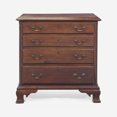 Lot 106 - A Chippendale carved cherry chest of drawers